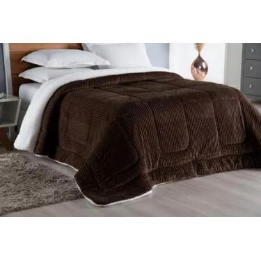 Imagem de Cobredom Canelado King Edredom Sherpa Lã De Carneiro Macio - Guilherme