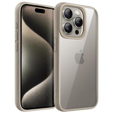 Imagem de Capa JeTech para iPhone 15 Pro de 6,1 polegadas à prova de choque tran