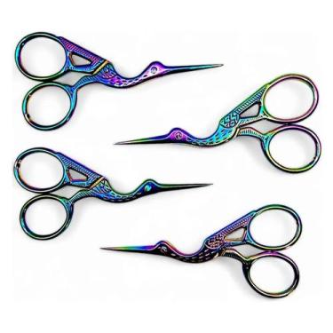 Imagem de Tesoura Passaro Bordar Crochê Design Sobrancelha Costura 9cm - WESTMAN