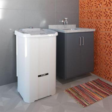 Imagem de Lavadora de Roupa Semiautomática Tanquinho Sem Dreno Inverter 12kg Prá