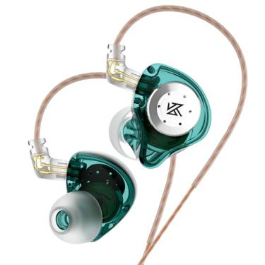 Imagem de SAANTE Monitor de Palco Intra-Auricular KZ EDX Pro Fone de Ouvido Dual Magnetic Dynamic Unit Shock Bass Earbuds Com Cabo Destacável de 0,75 mm Confortável (Sem