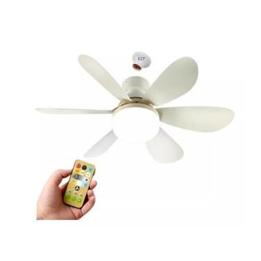 Imagem de Ventilador De Teto 60W Bivolt 6 Pás C/ Luz Led E Controle - XZY, Bivol