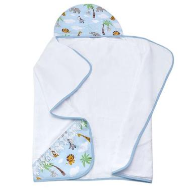 Imagem de Toalha de Banho Infantil Toalha de Banho para bebê Toalha com capuz fo