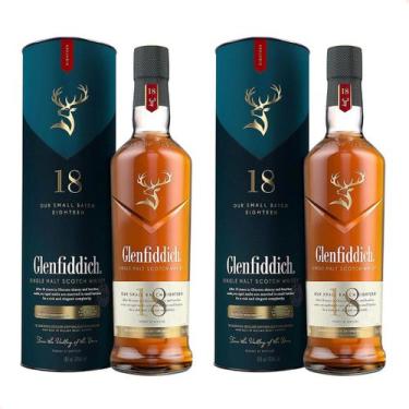 Imagem de Kit 2 - Whisky Glenfiddich 18 Anos 750 mL Importado Selo IPI