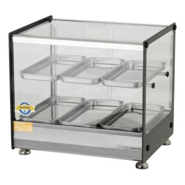 Imagem de Estufa para salgados ônix 6 bandejas dupla EF826 Marchesoni, 220V