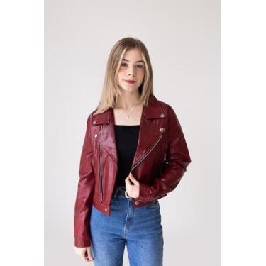 Imagem de Jaqueta de Couro - Perfecto  - Casa Do Couro, P, Vermelho