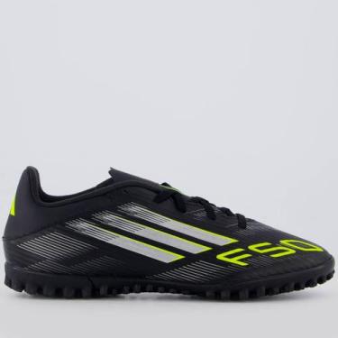 Imagem de Chuteira Adidas F50 Club Society Preta e Verde, 44