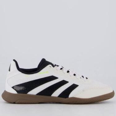 Imagem de Chuteira Adidas Predator League Futsal Juvenil Branca e Preta, 31