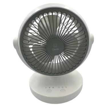 Imagem de Ventilador De Mesa Portátil Bateria Recarregável 3 Velocidades Oasis O