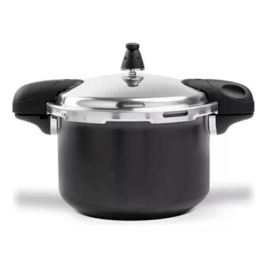 Imagem de Panela de pressão 5,4 litros brinox pressure alça ceramica 4953, PRETO