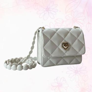 Imagem de Bolsa Infantil Feminina Menina Coração Fofa Pequena Tiracolo Moda Pass