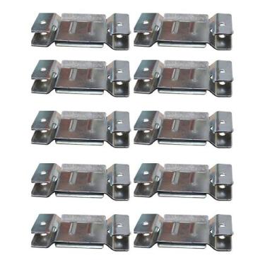 Imagem de 10 Pares de Conector de Encaixe para Móveis Sofá Cabeceira Painel Zinc