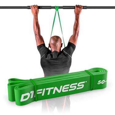 Imagem de Super Band D1FITNESS 4,4cm Verde - Resistência 35 a 55kg - D1 FITNESS