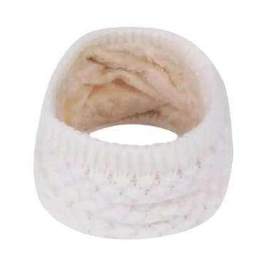 Imagem de Cachecol De Lã Unissex Grosso Para Inverno, Protetor Térmico Para a Co