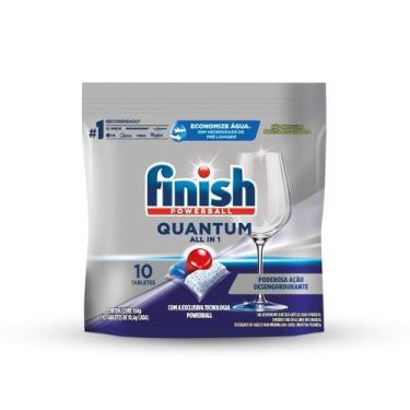 Imagem de Detergente para Lava Louças em Tabletes Finish Quantum All in 1 10 uni