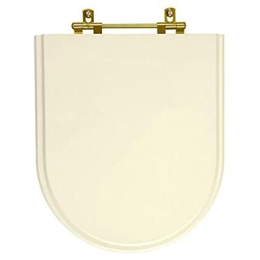 Imagem de Tampa de Vaso Poliester Belle Epoque Creme para bacia Deca Com Ferragem Dourada