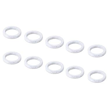 Imagem de lahomia 10 arruelas espaçadoras de bicicleta para fone de ouvido