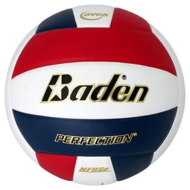 Imagem de Baden Perfection Leather Volleyball, vermelho/branco/azul-marinho