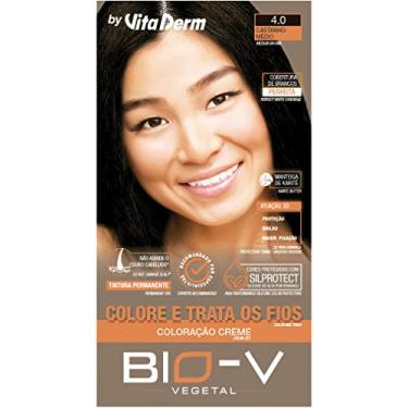 Imagem de Vitaderm Coloração Creme Bio-V 4.0 Castanho Médio 60G