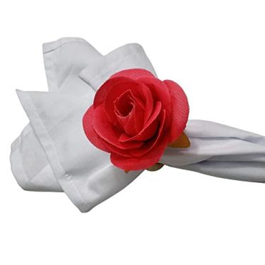 Imagem de Maison Charlo Kit 4 Porta Guardanapos Botão de Rosa Mimosa