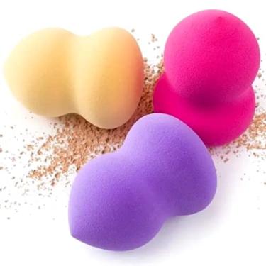 Imagem de Kit 3 Esponja Gota de Maquiagem espuma para maquiar chique