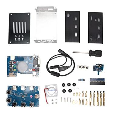 Imagem de PUSOKEI Kit de caixa de metal DIY placa SDRAM IOBoard V6.1 Hub USB V2.1, 32mb de liga de alumínio USB Hub V2.1 placa IO V6.1 para Mister FPGA conjunto de invólucro de metal