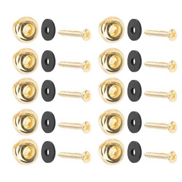 Imagem de Guitar End Button, Universal Guitar Strap Lock, Ukulele Baixo de Alto Desempenho para Guitarra Elétrica Guitarra Acústica(ouro)