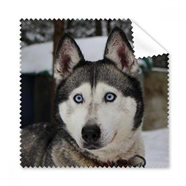 Imagem de Pano de limpeza para fotografia Husky Dog Animal Snow, 5 peças