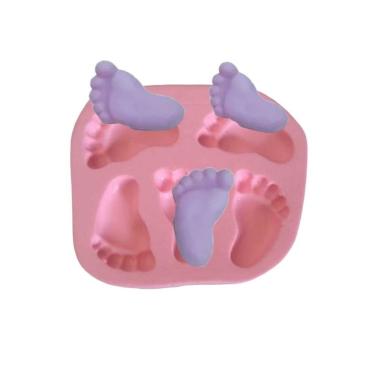 Imagem de Molde De Siliocne Chá De Bebê, Pés, Pegadas