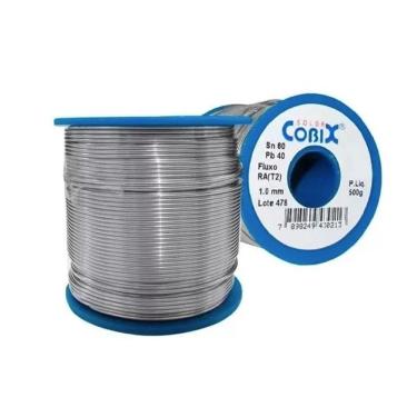 Imagem de Fio De Solda Estanho Eletrônica 1.0 Mm Rolo 500g Cobix 60x40
