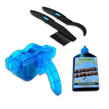 Imagem de Kit 4 X 1 Limpa Corrente Limpeza Profissional de Bicicleta Bike