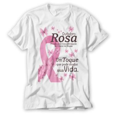 Imagem de Camiseta Outubro Rosa Um Toque Que Pode Mudar Sua Vida - Vidape