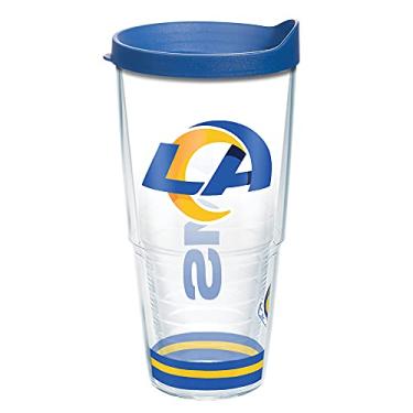 Imagem de Tervis Feito nos EUA com parede dupla NFL Los Angeles Rams Arctic Copo isolado mantém as bebidas frias e quentes, 680 g, transparente