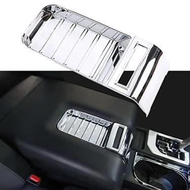 Imagem de FINMOKAL Acessórios Da Tampa Da Caixa De Armazenamento Do Apoio De Braço 1 Peça Para Toyota Tundra 2014-2021 Cromada