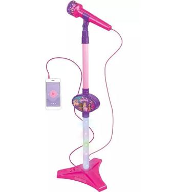 Imagem de Microfone Barbie Dreamtopia com Pedestal FUN F0057-6