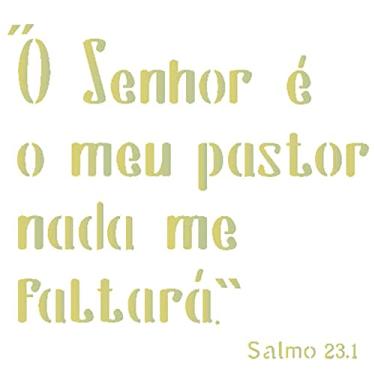 Imagem de Stencil de Acetato para Pintura OPA 14 x 14 cm - 2020 Salmo 231