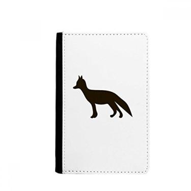 Imagem de Porta-passaporte Black Fox Cute Animal Retrato Notecase Burse Carteira Capa Cartão, Multicolor
