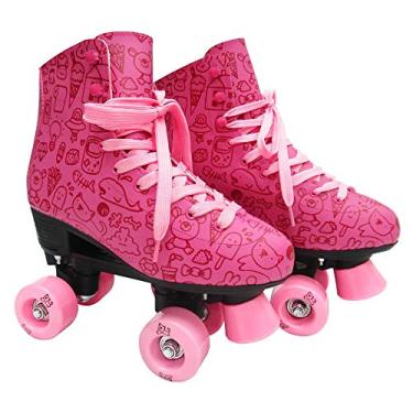 Imagem de Patins Roller Estilo New Rosa Tamanho 36, DM Radical