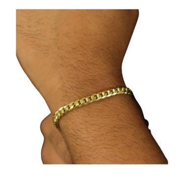 Imagem de Pulseira 6mm Cubana moeda antiga pusseira cobana