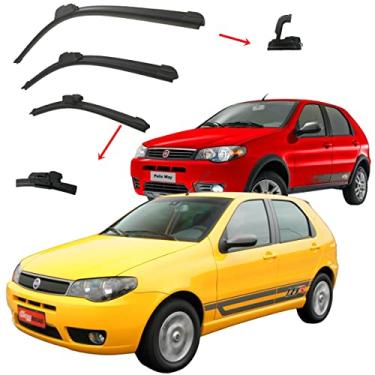 Imagem de Kit 3 Palhetas Limpador Parabrisa Compatível com Palio 1996 á 2011