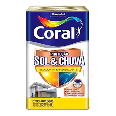 Imagem de Impermeabilizante Proteção Sol & Chuva Premium Selador, Branco, 18 L, Coral