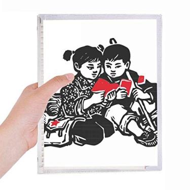 Imagem de Mochila para meninos e meninas, caderno patriotismo com folhas soltas, diário recarregável, papelaria