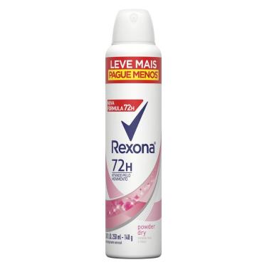 Imagem de Desodorante Antitranspirante Aerossol Rexona Feminino Powder Dry 72h 250ml 