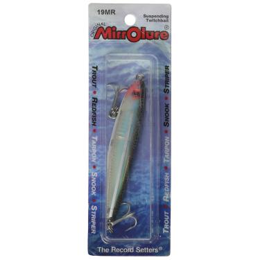 Imagem de MirrOLure 19MR-18 Mirrominnow Suspend Twitchbait Verde Bk/Branco/Prata 8,25 cm 3/8 g