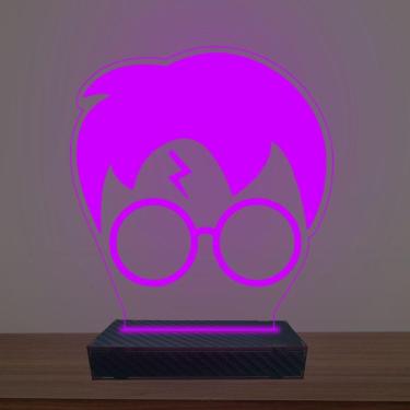 Imagem de Luminária Led 3d Harry Potter Face Abajur Luxo