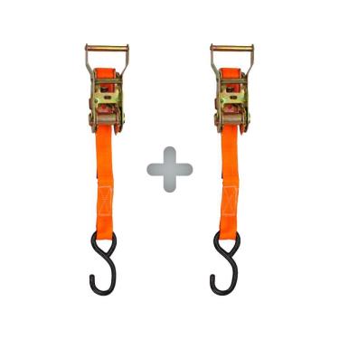 Imagem de Kit Cinta e Catraca Aberta para Amarração de Cargas 800Kg - 2Un