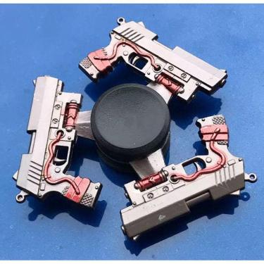 Imagem de Hand Spinner Aço Fosco Silver Gun 6,0cm Inmetro