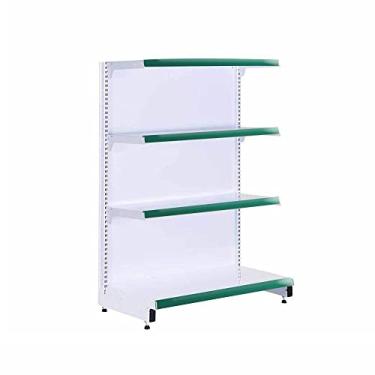 Imagem de Gôndola Prateleira Supermercado 4 Níveis 40x30 New Plus 1,40m Ponta Verde - Sa Gôndolas