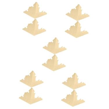 Imagem de Gadpiparty Caixa Com 10 Peças Guarda De Canto Suportes De Canto De Metal Pára-choques De Segurança De Canto De Móveis Protetores De Canto De Metal Móveis Antigos Latão Canto Seguro Cobre