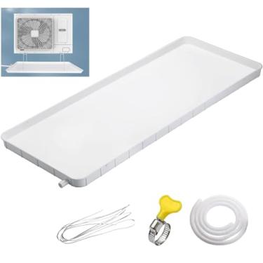 Imagem de Bandeja de gotejamento de água de ar condicionado, bandeja de drenagem de condensado de plástico, bandeja de água de unidade externa de ar condicionado, para janela AC e mini unidades split (cor: 81